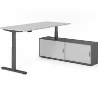 Schreibtischkombi XDSM19 mit Sideboard 1751S