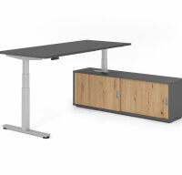 Schreibtischkombi XDSM19 mit Sideboard 1751S