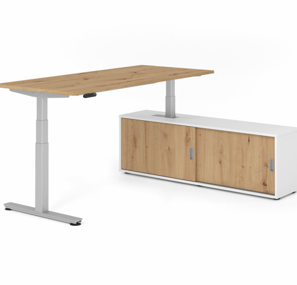 Schreibtischkombi XDSM19 mit Sideboard 1751S