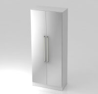 Garderobeschr.7200 CE weiß/silber