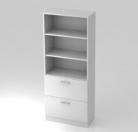 Registr.Schrank 7300 RE weiß/weiß