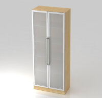 Schrank Flügeltürenschrank Glas 7 80cm