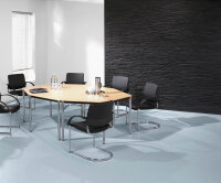 Schreibtisch Tisch feste Höhe D 120cm