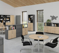 Schrank Kombischrank Flügeltüren Schubladen FW 80cm