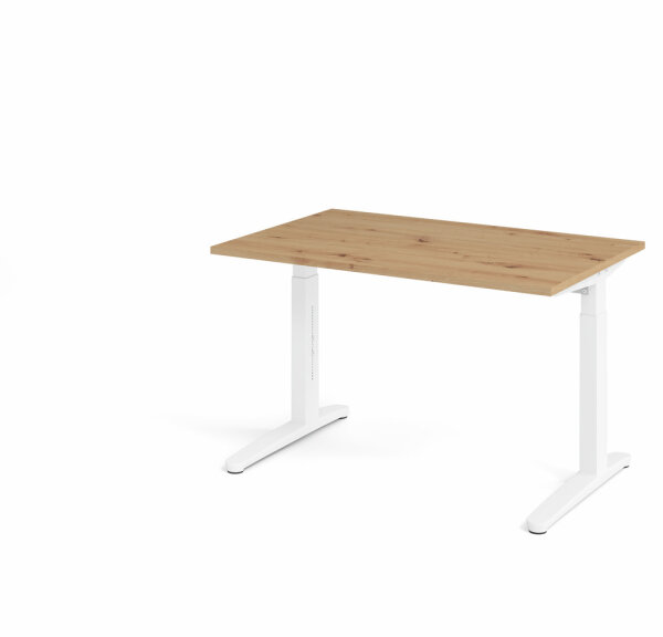 Schreibtisch XB12 Asteiche/Weiß