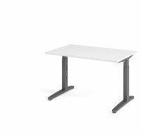 Schreibtisch XB12 Weiß/Graphit