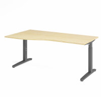 Schreibtisch XB18 Ahorn/Graphit