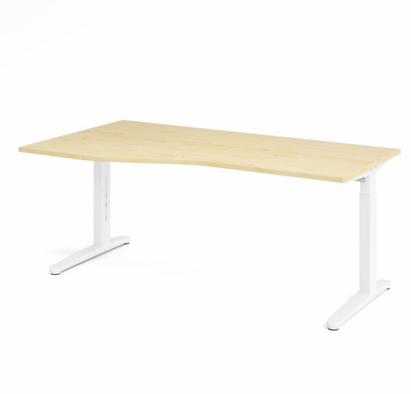 Schreibtisch XB18 Ahorn/Weiß