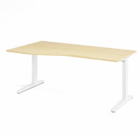 Schreibtisch XB18 Ahorn/Weiß