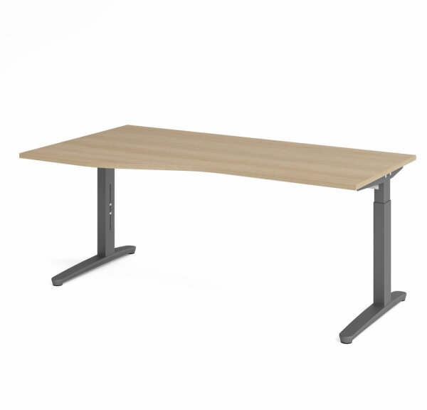 Schreibtisch XB18 Eiche/Graphit