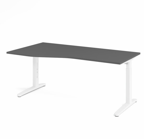 Schreibtisch XB18 Graphit/Weiß