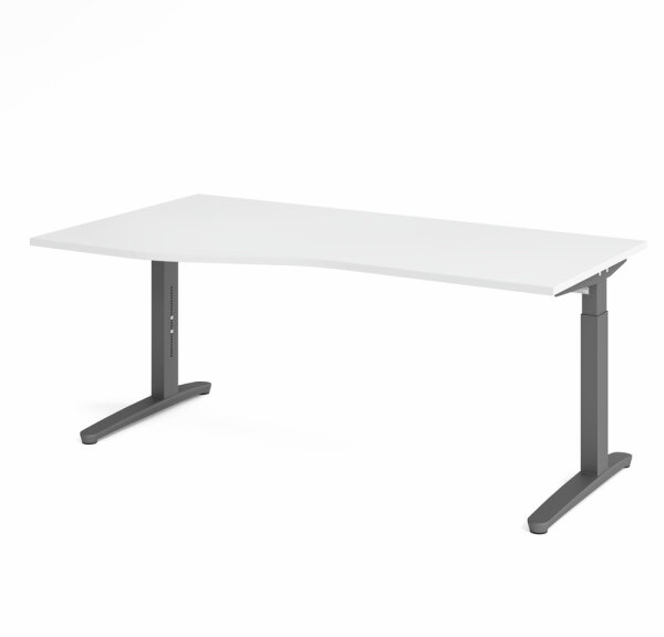 Schreibtisch XB18 Weiß/Graphit