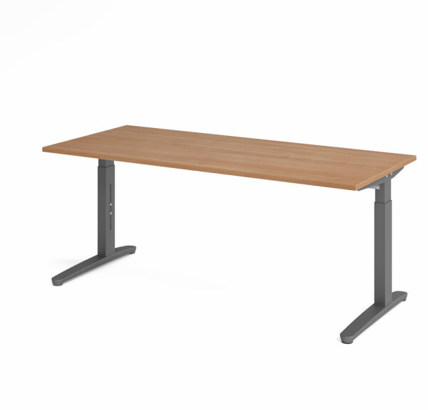 Schreibtisch XB19 Nussbaum/Graphit