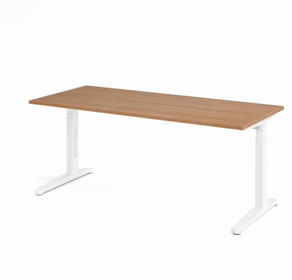 Schreibtisch XB19 Nussbaum/Weiß