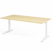 Schreibtisch XB2E Ahorn/Weiß