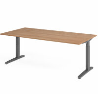 Schreibtisch XB2E Nussbaum/Graphit