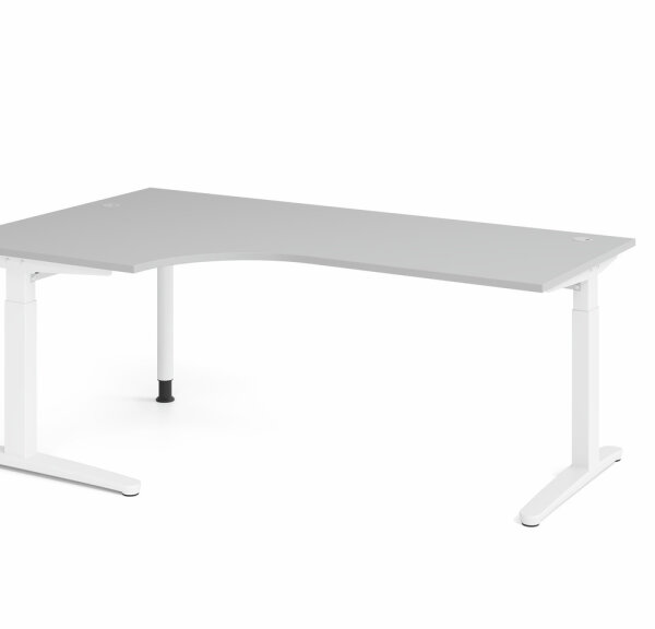 Schreibtisch XB82 Grau/Weiß