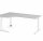 Schreibtisch XB82 Grau/Weiß
