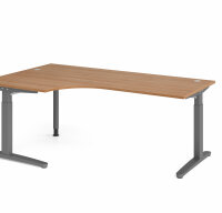 Schreibtisch XB82 Nussbaum/Graphit